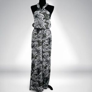 Rachel Zoe Black and White Halter Jumpsuit